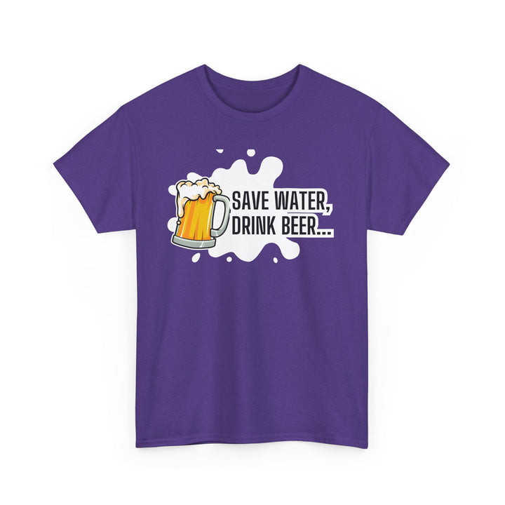 Save Water Drink Beer Unisex Heavy Cotton Tee