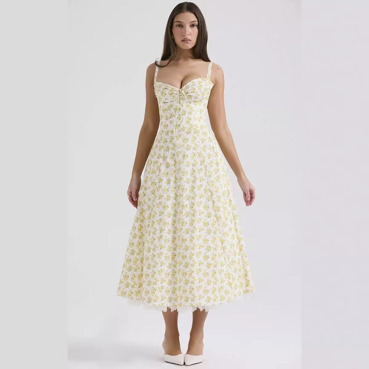 Floral Series French Summer Camisole Dress