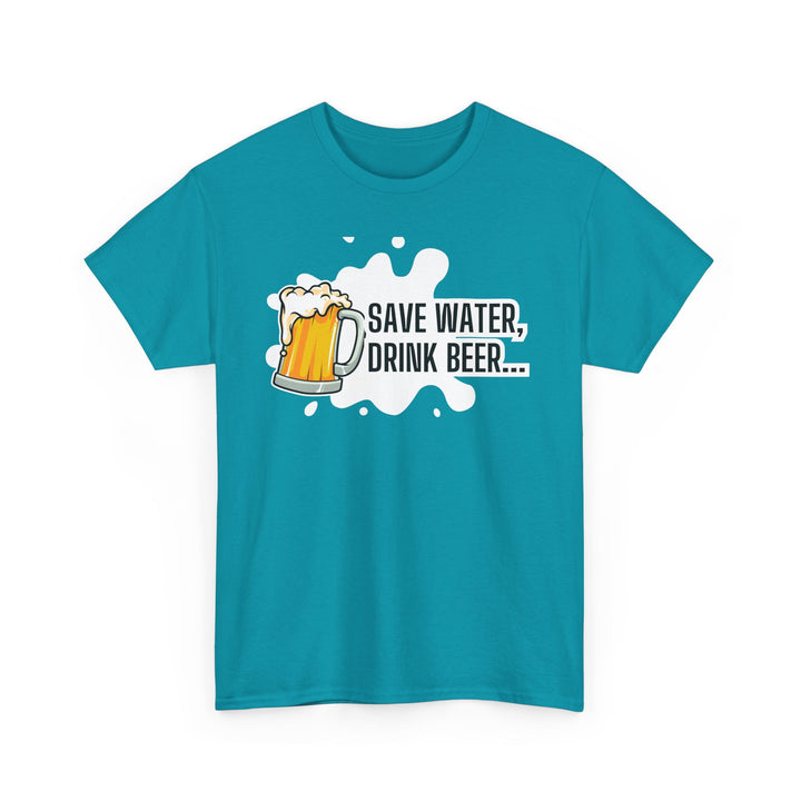 Save Water Drink Beer Unisex Heavy Cotton Tee