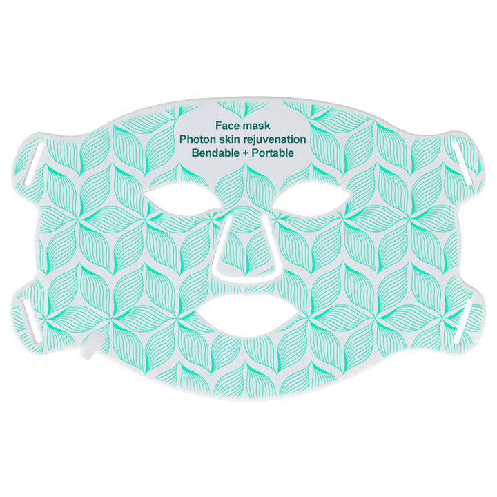 Skin rejuvenating facial mask LED household silicone beauty mask eight color photon spectrum silicone large row lamp