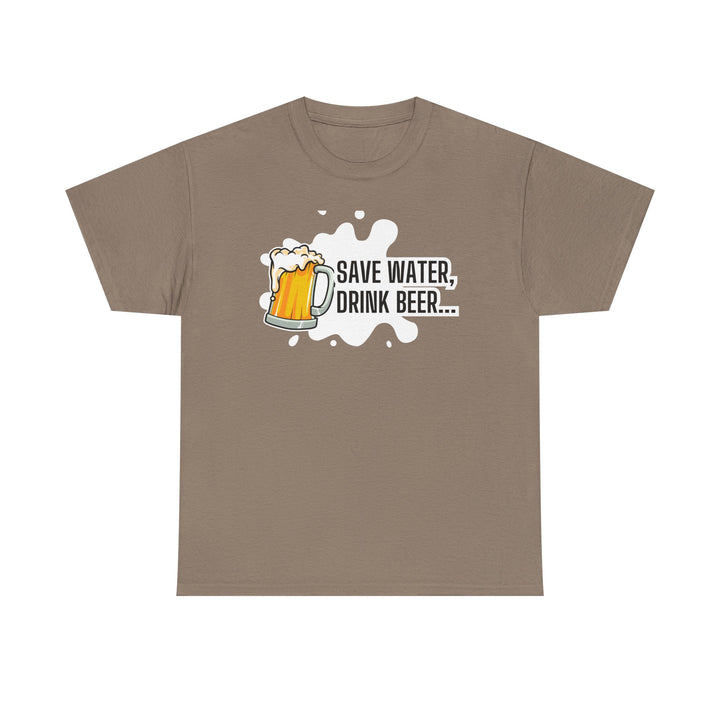 Save Water Drink Beer Unisex Heavy Cotton Tee