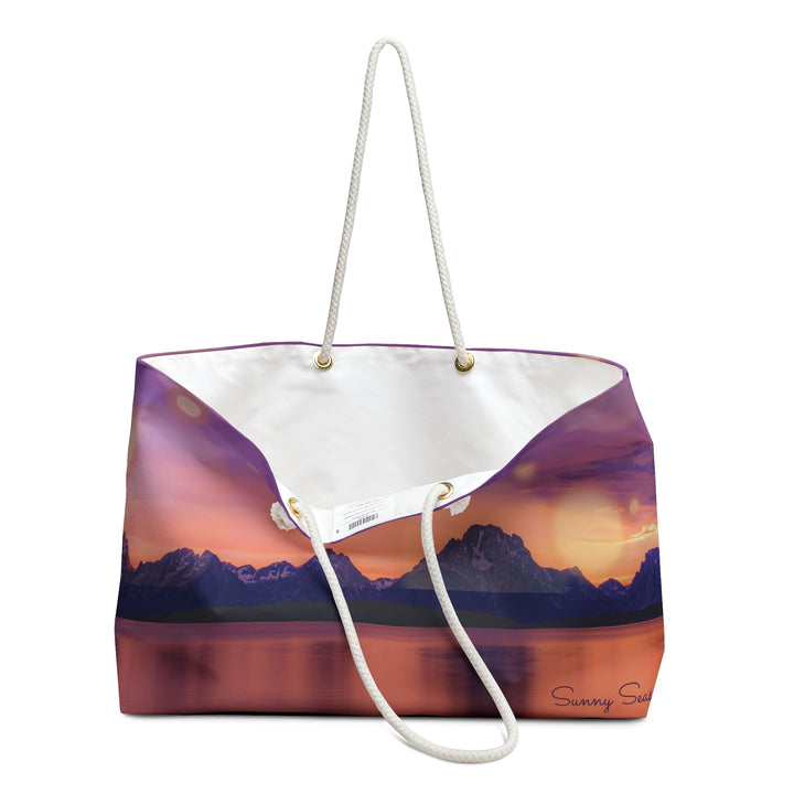 Sunset Mountain Weekender Bag - Travel Tote for Weekend Getaways