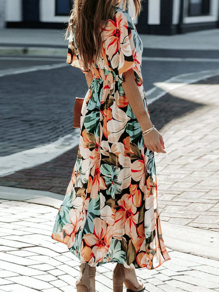 Floral V-Neck Dress