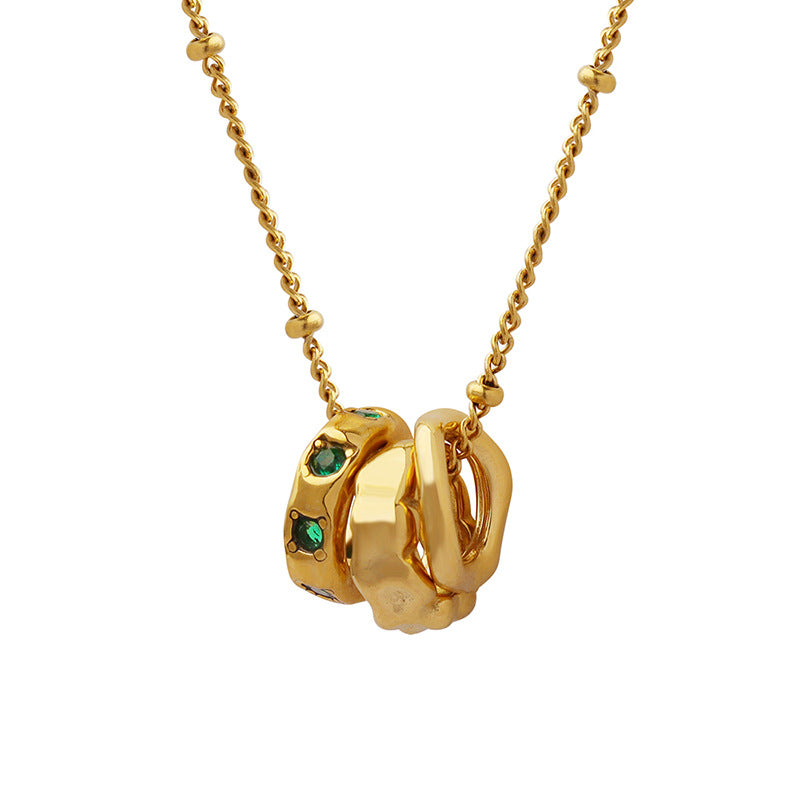 Fashion OL Titanium Steel Pendant Necklace