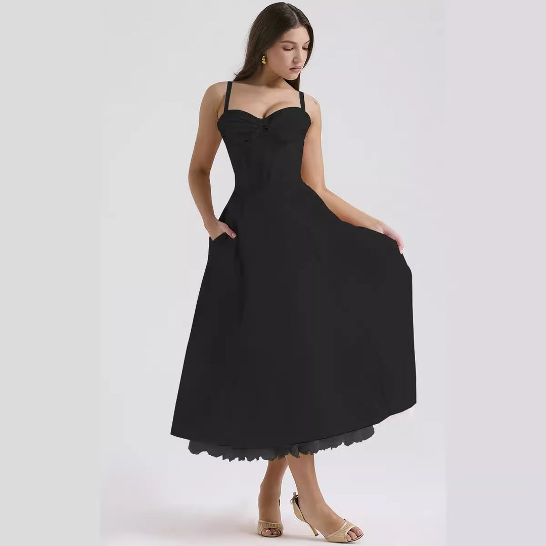 Floral Series French Summer Camisole Dress
