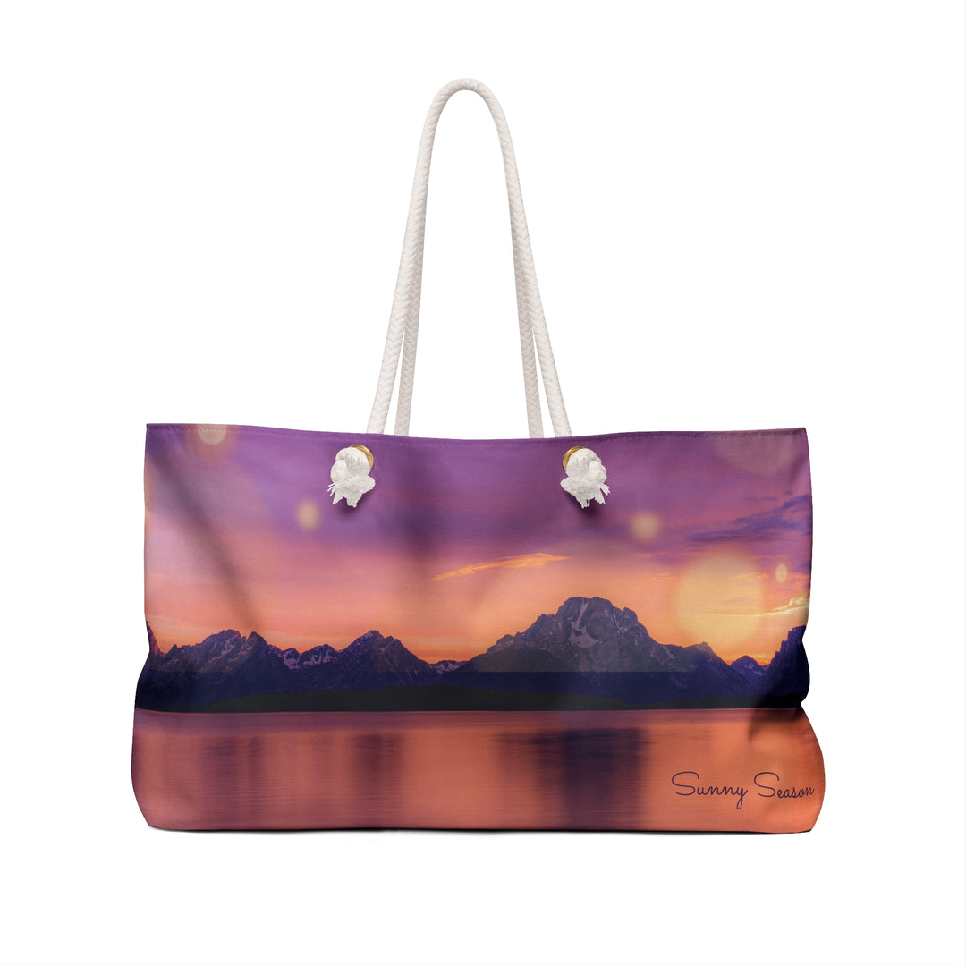 Sunset Mountain Weekender Bag - Travel Tote for Weekend Getaways