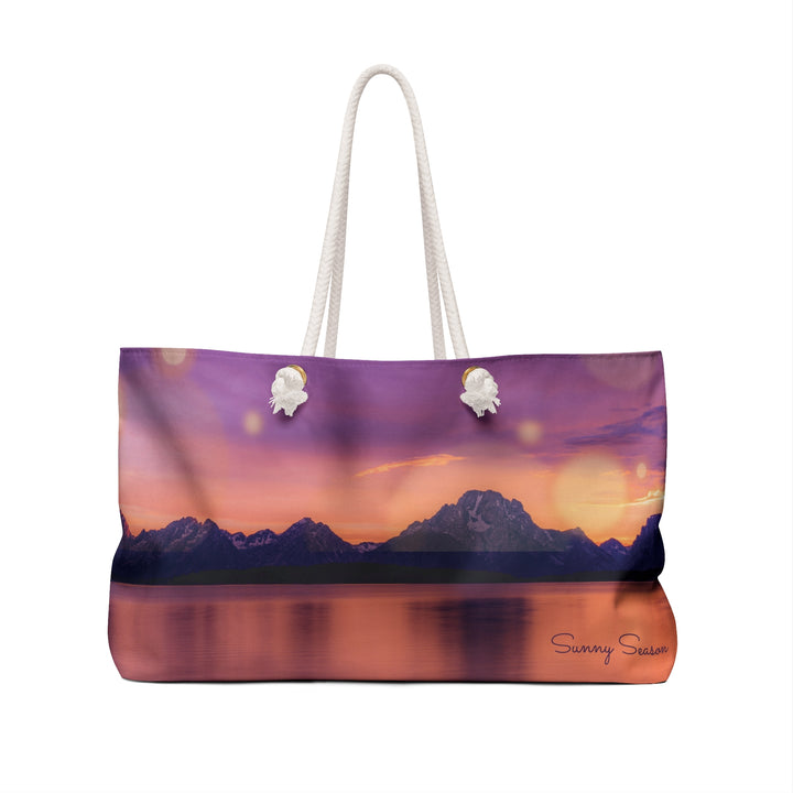 Sunset Mountain Weekender Bag - Travel Tote for Weekend Getaways