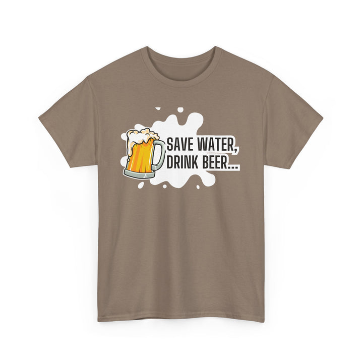 Save Water Drink Beer Unisex Heavy Cotton Tee