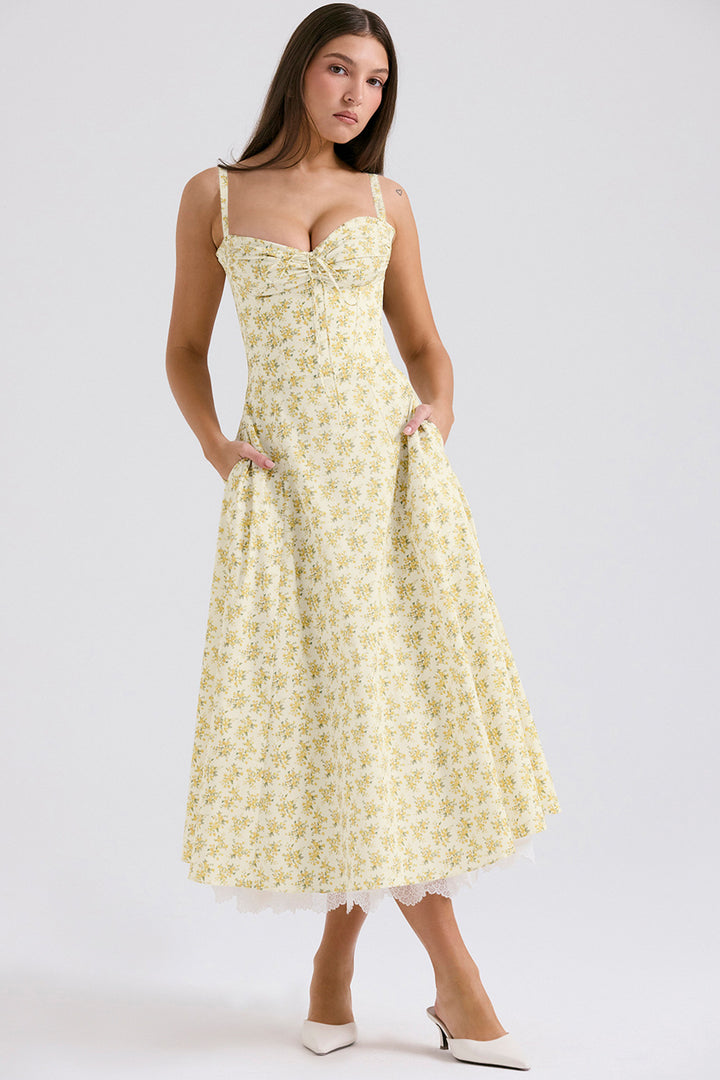 Floral Series French Summer Camisole Dress