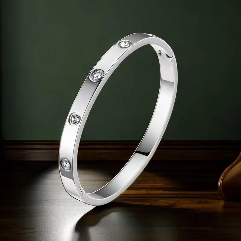 Women's Titanium Bracelet - Elegant Steel Jewelry