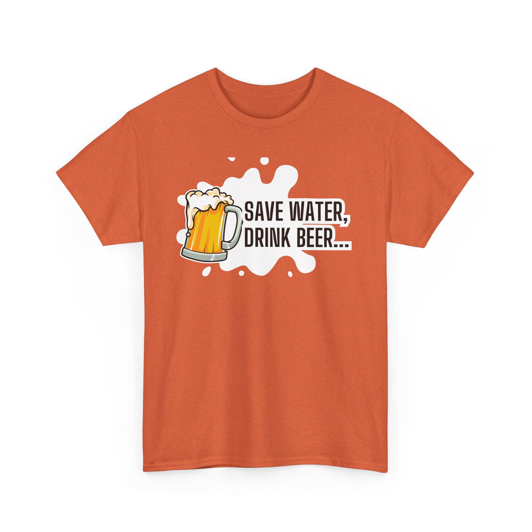 Save Water Drink Beer Unisex Heavy Cotton Tee