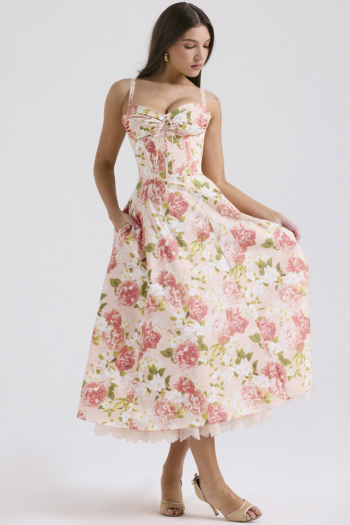 Floral Series French Summer Camisole Dress