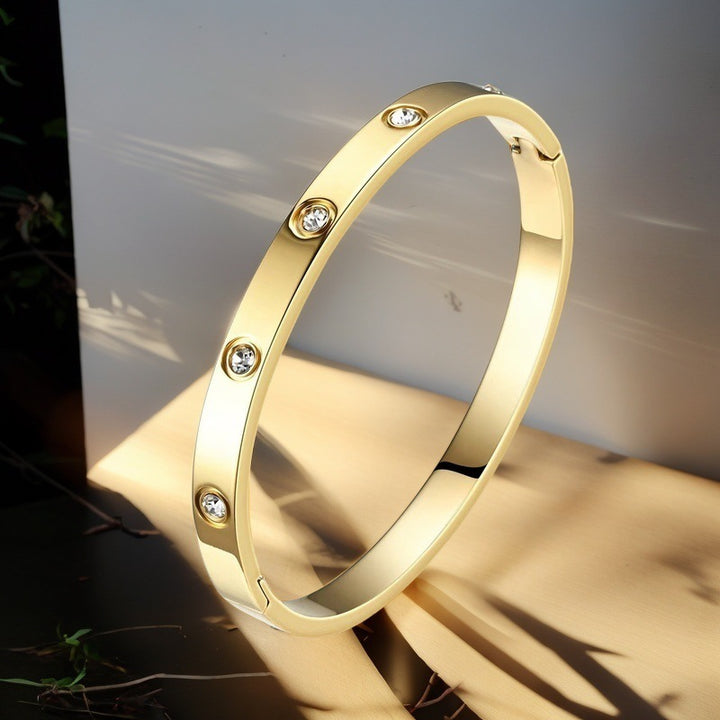 Women's Titanium Bracelet - Elegant Steel Jewelry