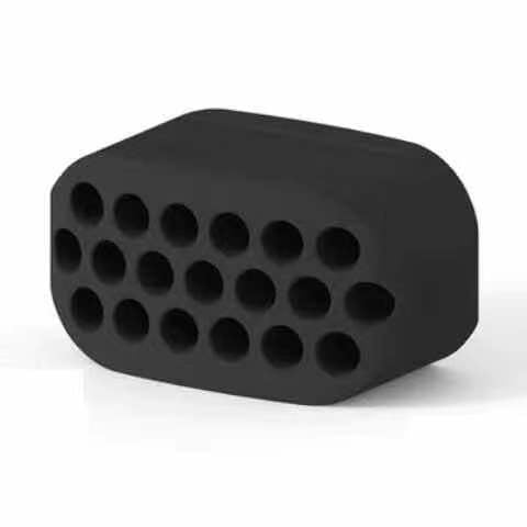 Black Mini Jawline Exerciser on a white background