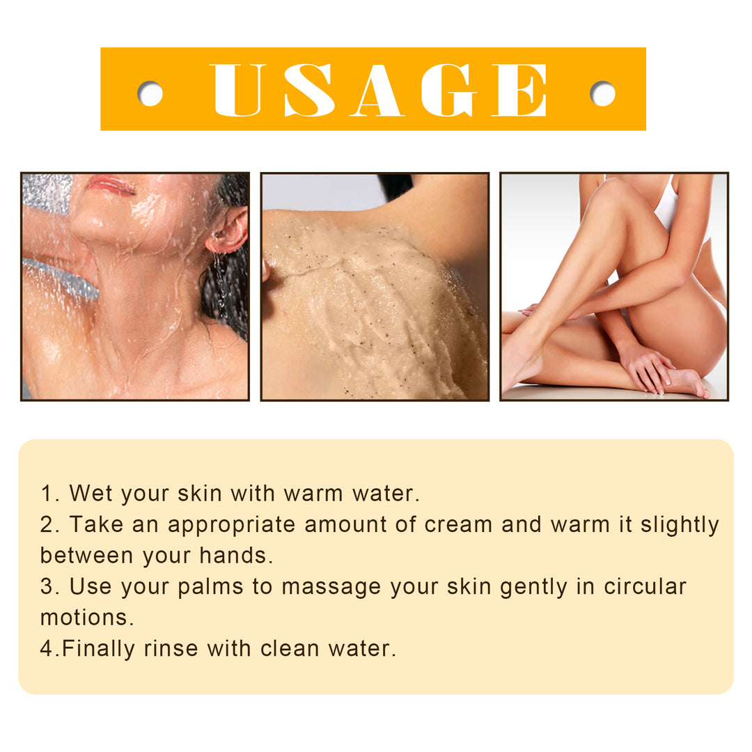 Body Scrub Usage Steps