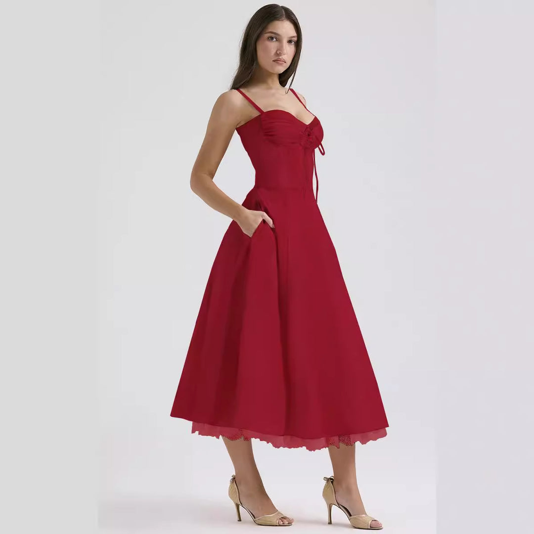 Floral Series French Summer Camisole Dress