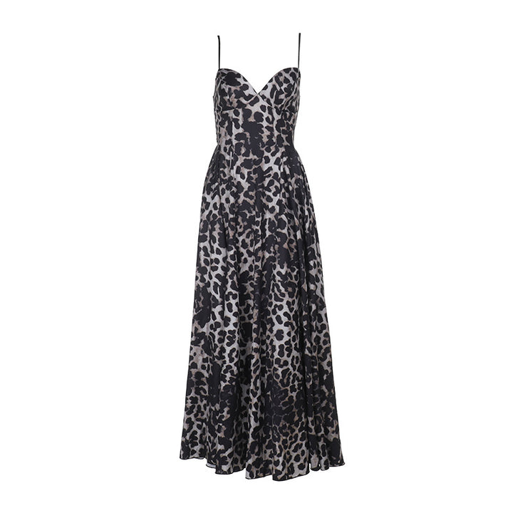 Sexy leopard print camisole dress