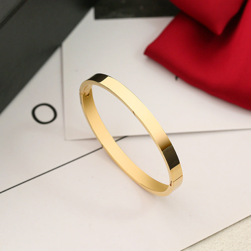 Women's Titanium Bracelet - Elegant Steel Jewelry