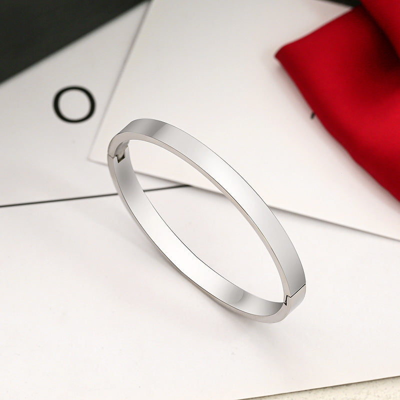 Women's Titanium Bracelet - Elegant Steel Jewelry