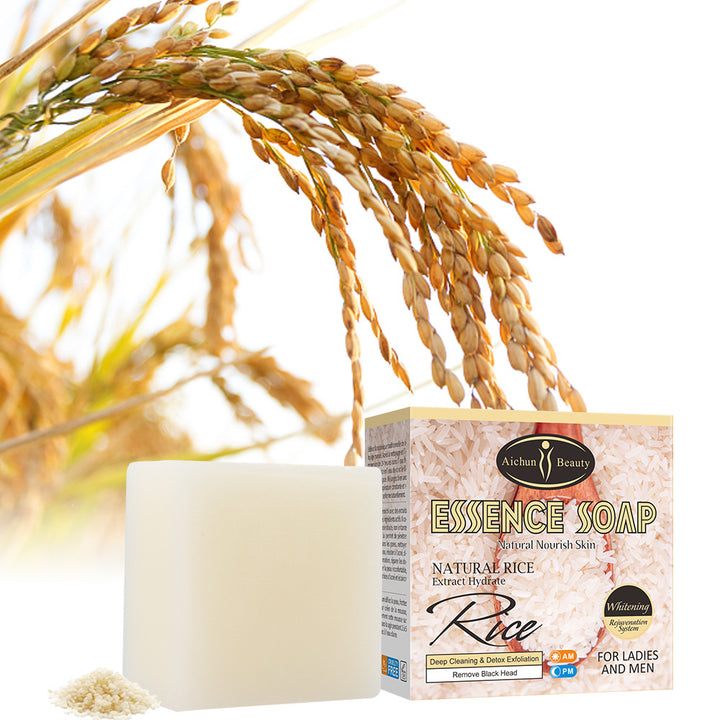Rice Handmade Soap_with background