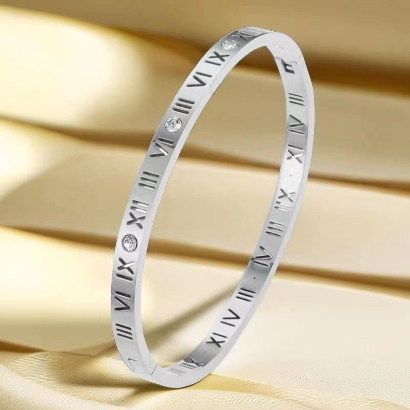 Women's Titanium Bracelet - Elegant Steel Jewelry