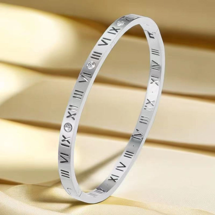 Women's Titanium Bracelet - Elegant Steel Jewelry