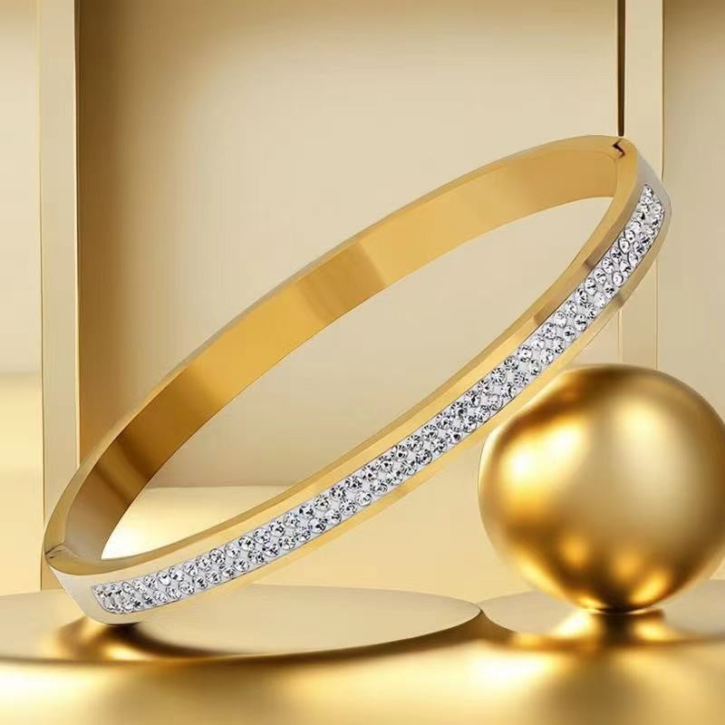 Women's Titanium Bracelet - Elegant Steel Jewelry