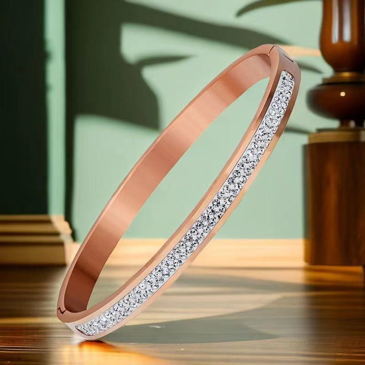 Women's Titanium Bracelet - Elegant Steel Jewelry