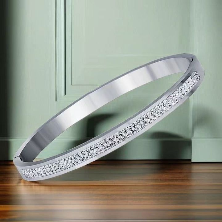 Women's Titanium Bracelet - Elegant Steel Jewelry