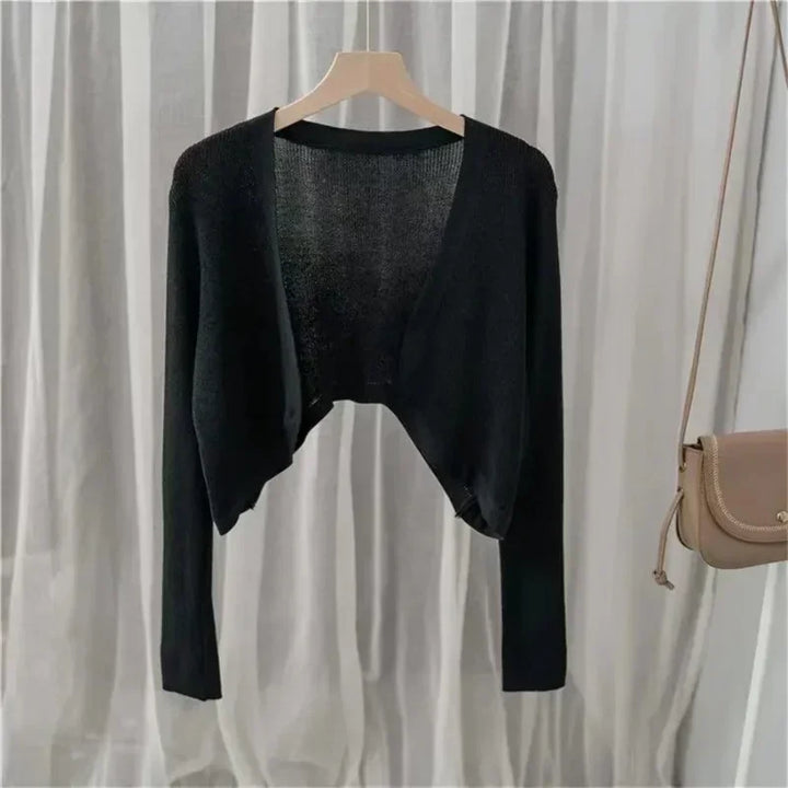 Cool & Chic: Sun-Knit Ice Silk Cardigan