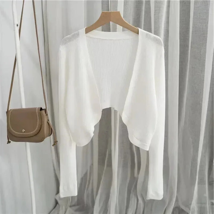 Cool & Chic: Sun-Knit Ice Silk Cardigan