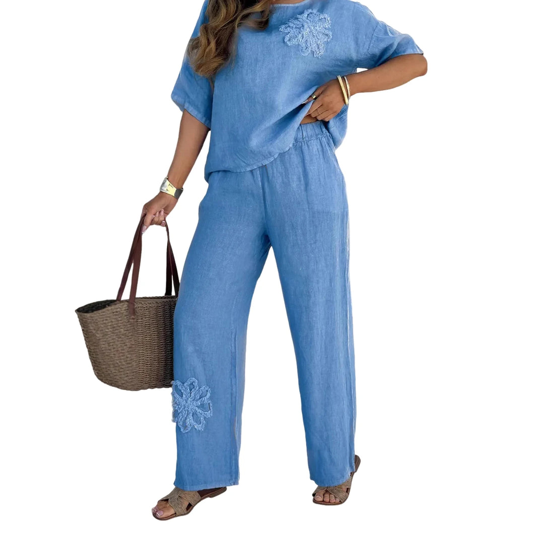 Women Cotton Blend Sportswear Set