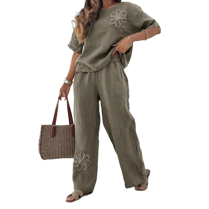 Women Cotton Blend Sportswear Set