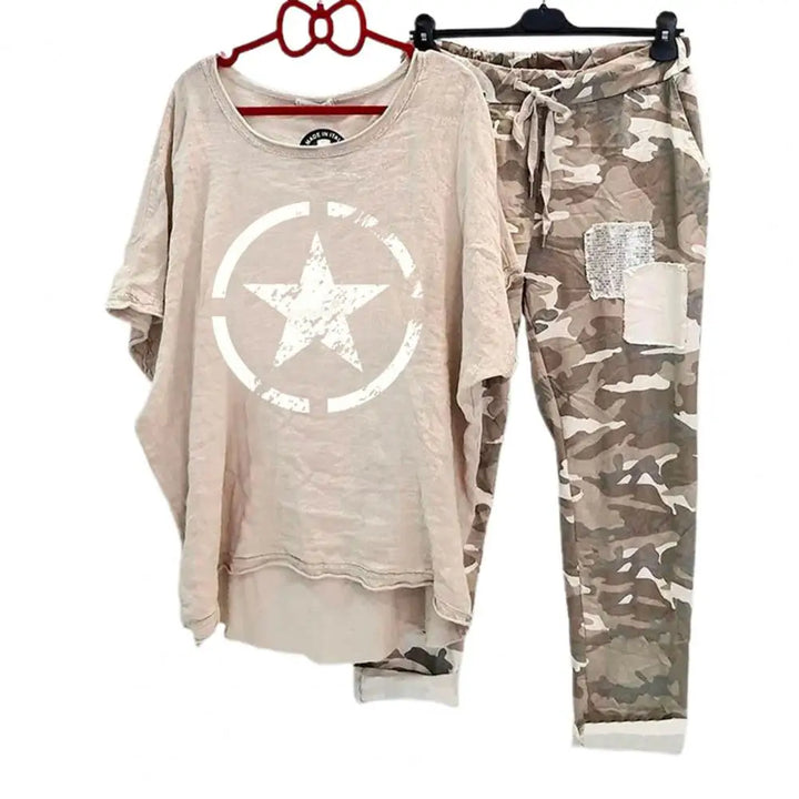 Women Cotton Blend Sportswear Set