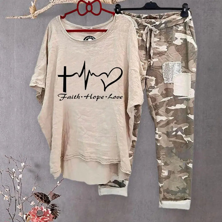 Women Cotton Blend Sportswear Set