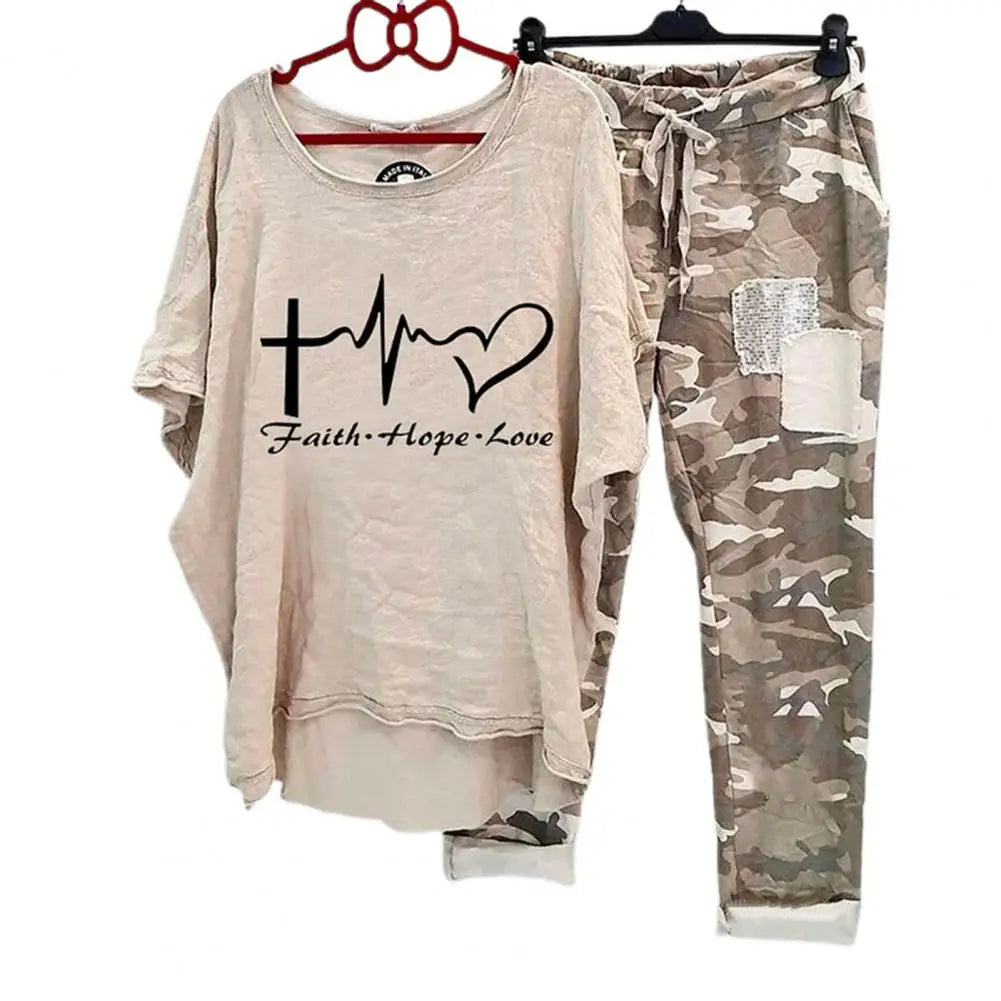 Women Cotton Blend Sportswear Set