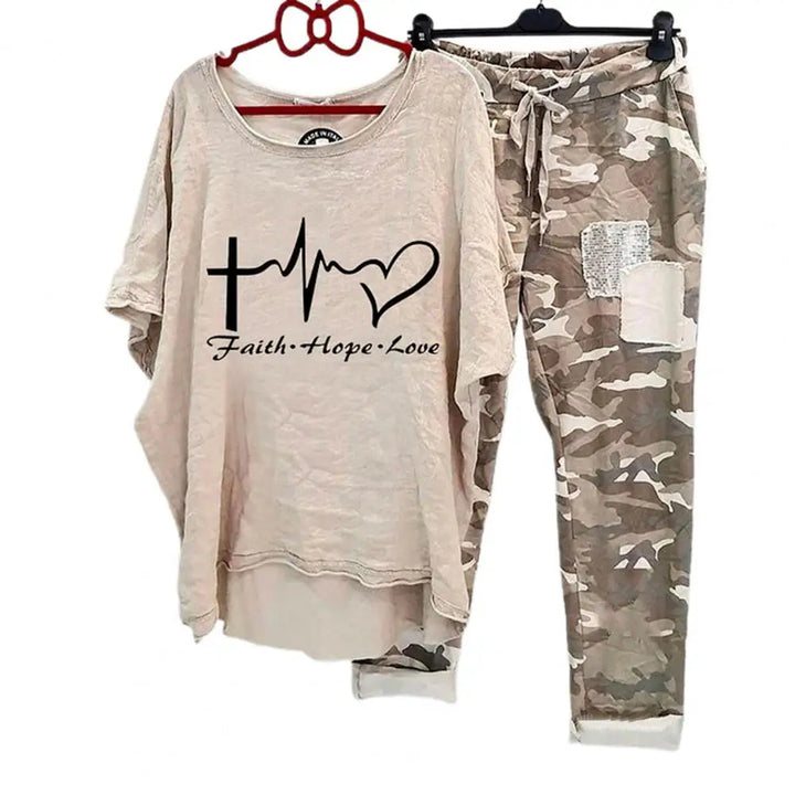 Women Cotton Blend Sportswear Set