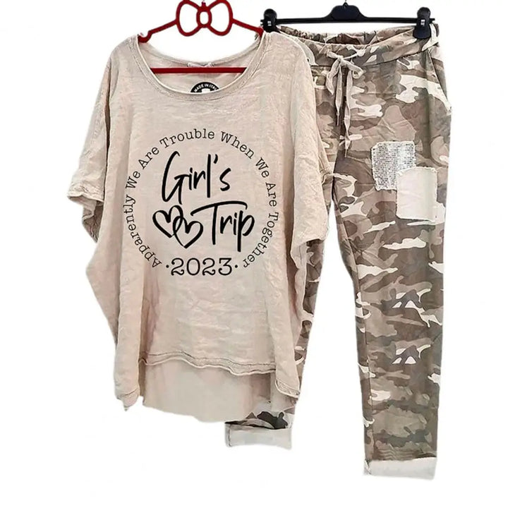 Women Cotton Blend Sportswear Set