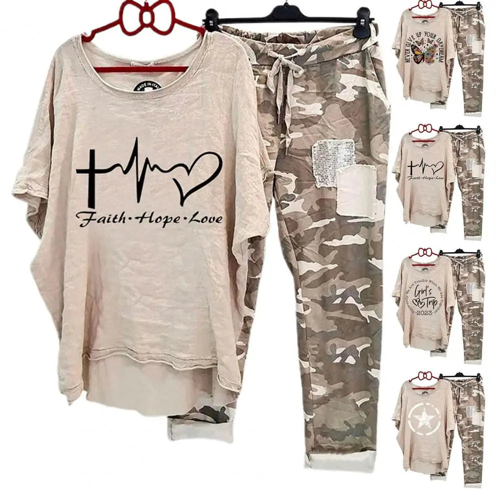 Women Cotton Blend Sportswear Set